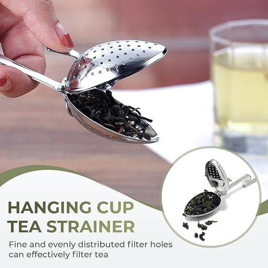 Stainless Steel Tea Diffuser,2025 New Tea Strainer Tea Infuser for Loose Leaf Tea,Creative Tea Spoon With Handle,Fine Holes Tea Interval Filter