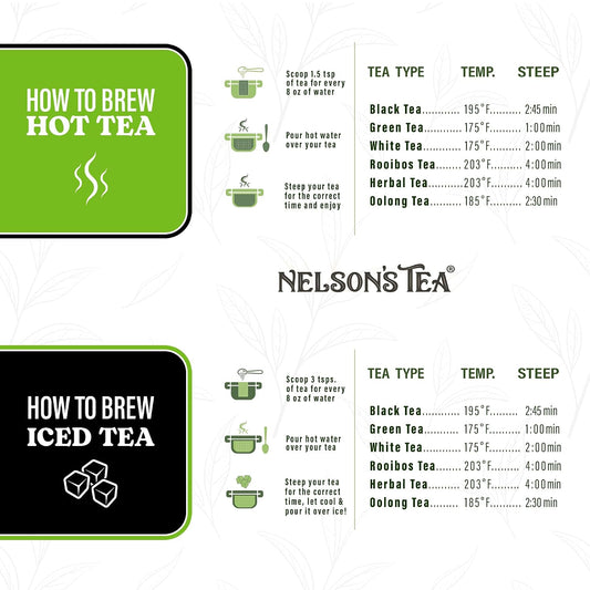 Nelson's Tea Caramel Apple Chai Dessert Loose Leaf Tea, Sample 0.5 Oz | Cinnamon • Cardamom • Spiced • Chai • Black Tea • Rooibos • Chai Loose Leaf • Red Rooibos • Loose Leaf Tea