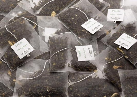 Dammann Freres Sachets, Vert Au Jasmin Tea Bags, Premium Gourmet French Jasmine Green Tea, 25 Count (Single Pack)
