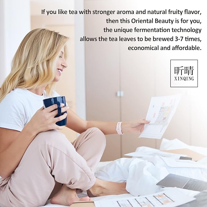 Xin Qing White Oolong Tea - Oriental Beauty High Mountain Loose Leaf Tea 75g