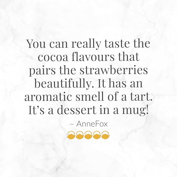 The Republic of Tea – Strawberry Cuppa Chocolate Tea Bags, Low-Caffeine, 36 Servings
