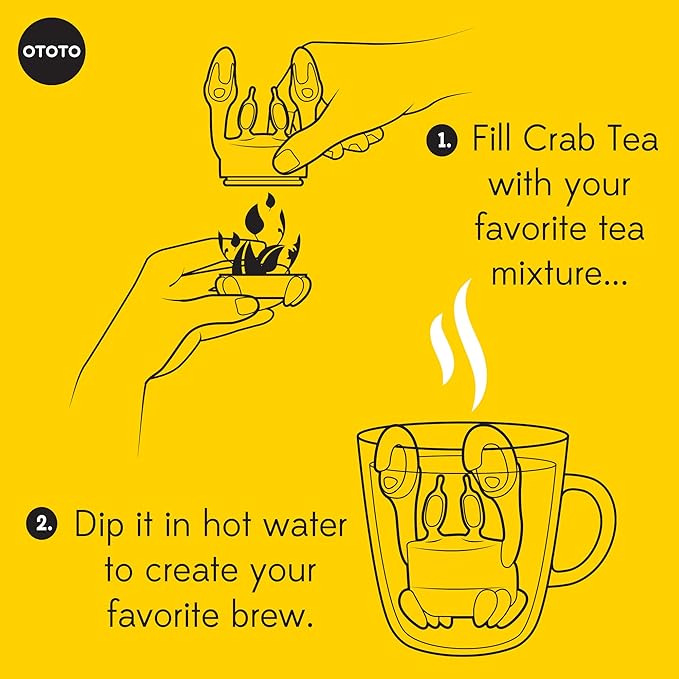NEW!!! Crab Tea Infuser by Ototo - Cute Tea Infuser, Tea Accessories For Tea Lovers, Kitchen Accessories, Funny Gifts, Tea Infusers Loose Tea