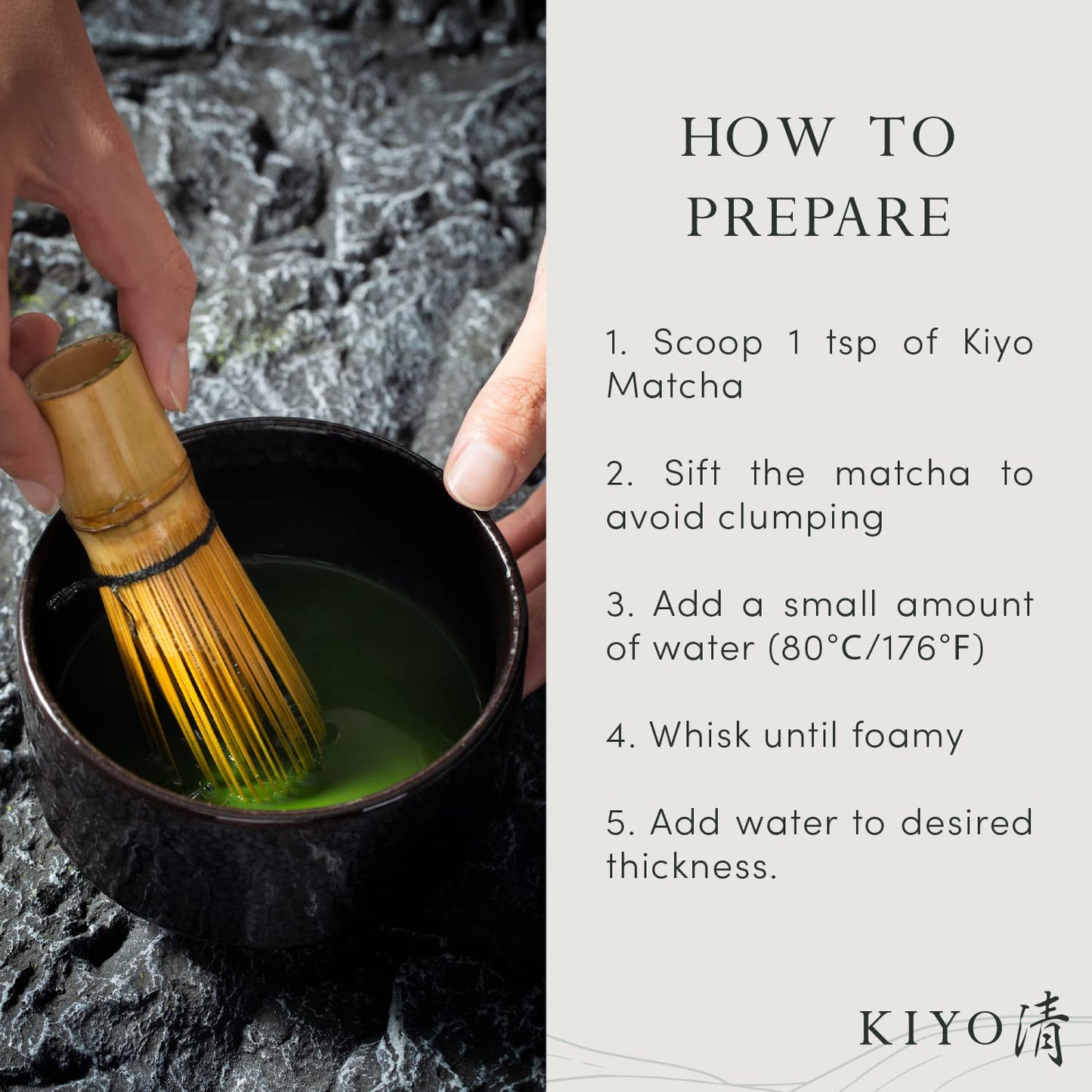 Kiyo Matcha Organic Classic Grade Chiba No Shiro Matcha - Pure Japanese First Harvest Organic Ceremonial Grade Matcha Green Tea Powder from Kagoshima, Japan (40g/1.41oz)