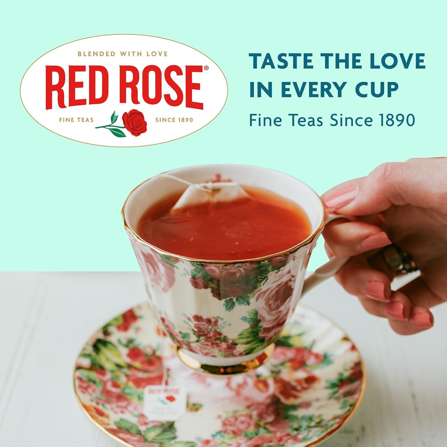 Red Rose Sweet Temptations Chocolate Mint Patty Dessert Herbal Tea, 6 Pack | Sweet, dessert-inspired herbal tea | Naturally flavored | Caffeine-free | Ideal sweet treat