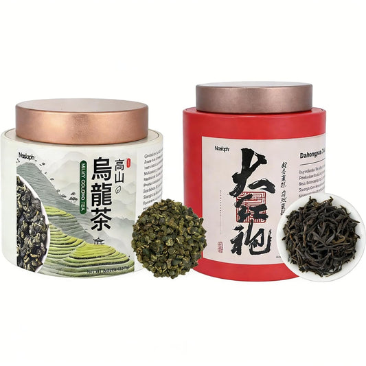 NASLAPH Alishan Oolong Tea, Da Hong Pao Oolong Tea, Wuyi Rock Oolong Tea Loose Leaf