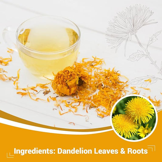 Dandelion Leaf & Root Herbal Tea - Caffeine Free,120 Teabags