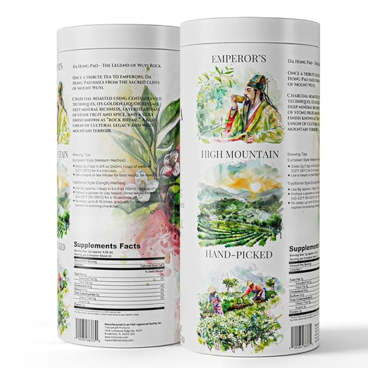 Da Hong Pao Oolong Tea Loose Leaf – Authentic Wuyi Rock Oolong Tea from China – Premium Roasted Chinese Tea – Loose Leaf Tea – Traditional High Mountain Oolong