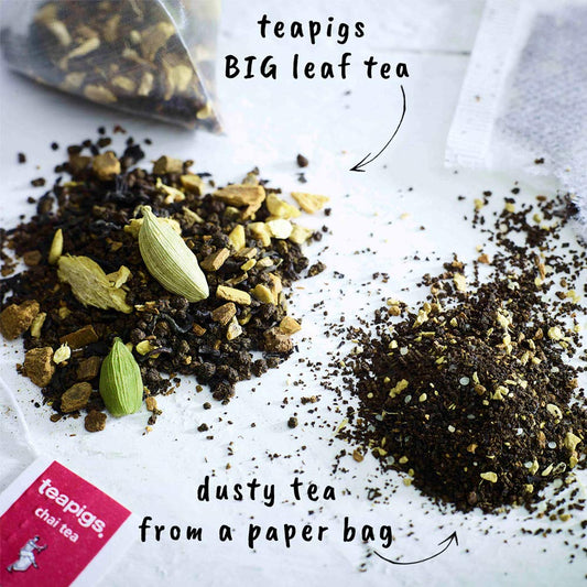 teapigs, Chai Tea, Made with Whole Leaves, Whole Leaf Tea Temples, 50 Count, Pack of 50, Bold, Warmly Spiced Black Tea Blend