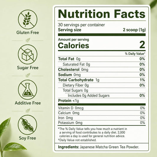 Suiyilary Ceremonial Grade Matcha Powder, Premium First Harvest Green Tea Powder – 100% Pure Matcha Tea, Vegan, Gluten-Free, Sugar-Free with No Additives (30g/1.06oz)