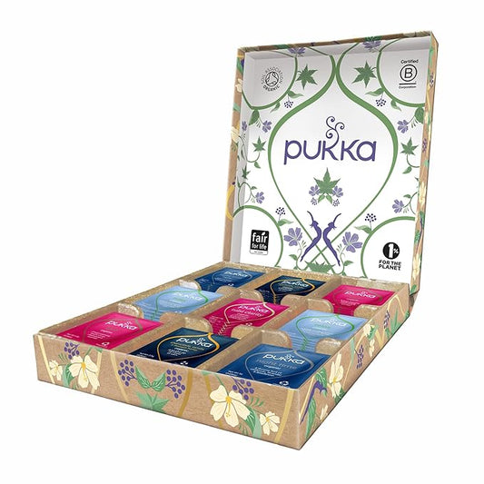 Pukka Organic Tea Bags, Relax Selection Box Herbal Tea, 45 Tea Bags