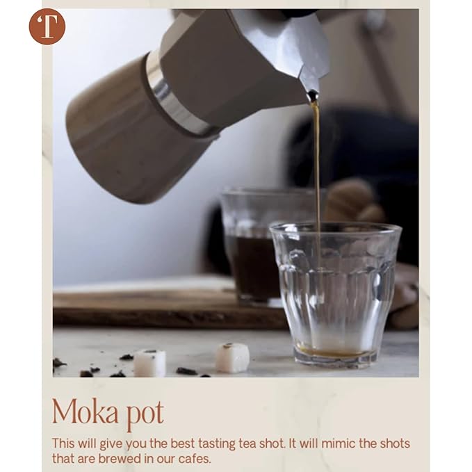 Teaspressa Organic Green Gold Green Tea - Brews Like Espresso - Bold, Rich, Full-Bodied - Naturally Caffeinated - Make Tea Lattes at Home - Vegan & Gluten-Free - Barista Quality - Makes 30 Cups - Great Gift Idea