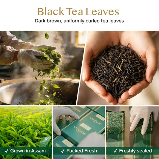 VAHDAM English Breakfast Tea Loose Leaf (12oz|170+ Cups) Bold Black Tea | Robust, Malty |High Caffeine, Non GMO, Gluten Free |Unblended Single Origin Black Tea |Vacuum Sealed |Enjoy With/Without Milk