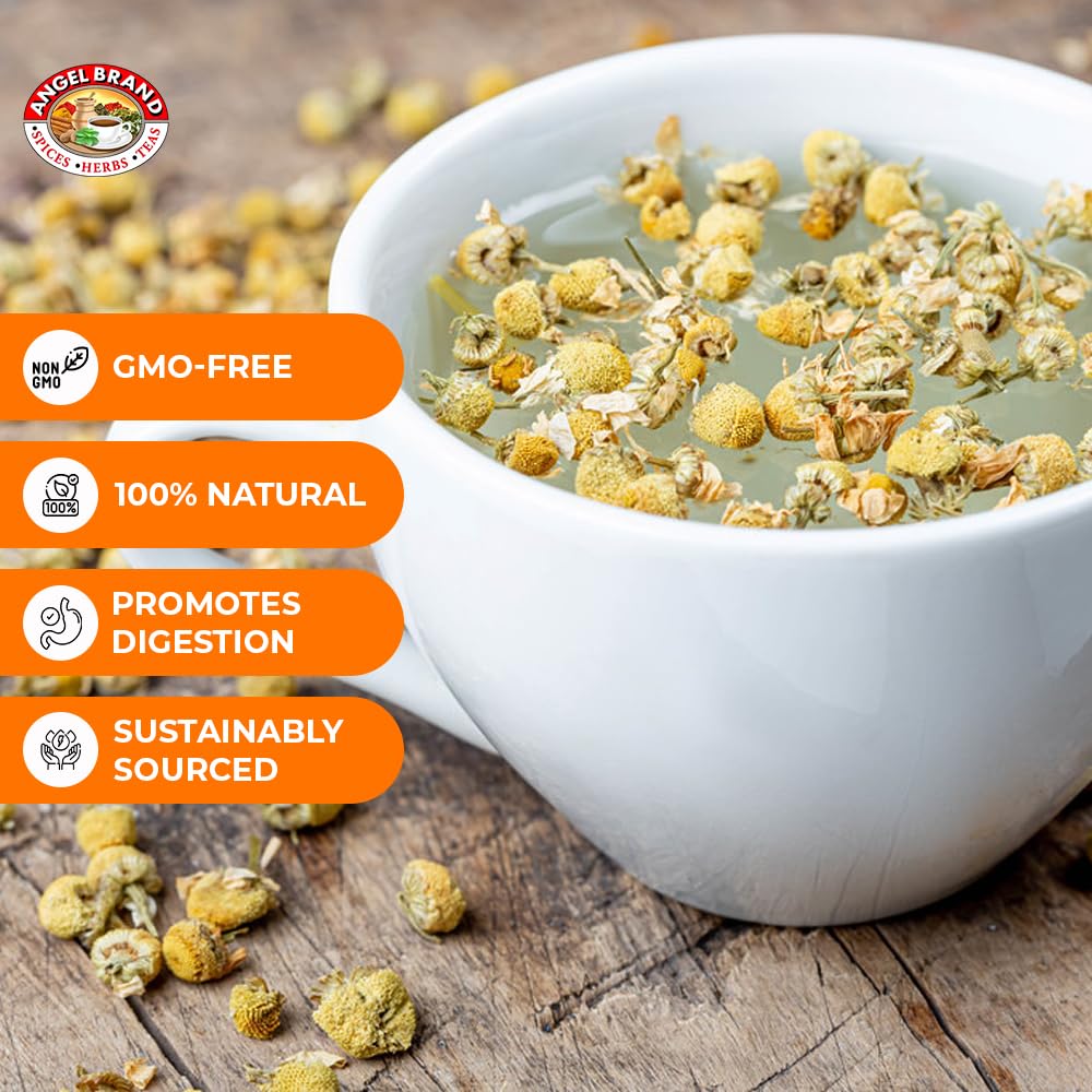 Dried Chamomile Flowers | 0.25 oz | 3 Pack | For Tea and Infusions | Gentle floral flavor