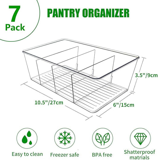 Pantry Organizers and Storage,Kitchen Organizers and Storage for Fridge,Drawer and Refrigerator - Spice Organization for Cabinet