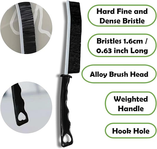 Crevice Cleaning Brush Set, Multi-Purpose Hard Bristle Brushes for Deep Cleaning Kitchen, Bathroom, Grout, Sink, Cup, Teapot, Bottle, Blender
