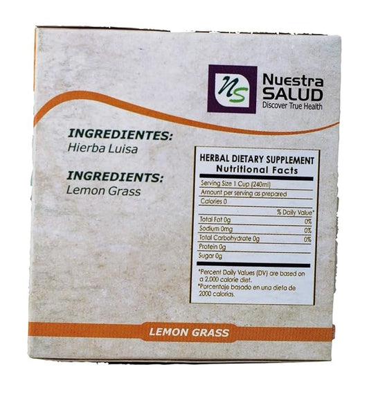 Lemongrass Filter Tea Hierba Luisa Value Pack (60 tea bags)