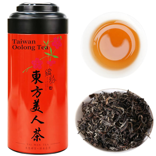CHADUO Oriental Beauty Tea Taiwan Oriental Beauty Oolong Tea Loose Leaf White Tip Oolong Taiwan Origin Ripe Fruity & Floral Aromas 3.53oz/100g 东方美人茶 台湾茶 白毫乌龙茶