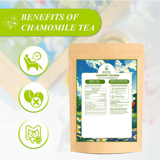 WT WEETEE Chamomile Tea Bags 100 Count