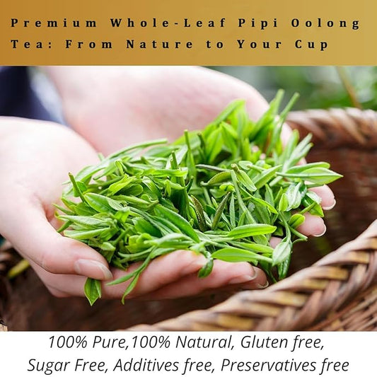 Pipi Tea Oolong,Pipi Oolong Tea,PiPi Tea Organic Oolong Tea Bags – Whole Leaf - 25 Bags (4g Each),Cortisol & Calming Tea for Anxiety, Stress,Herbal Benefits (1)