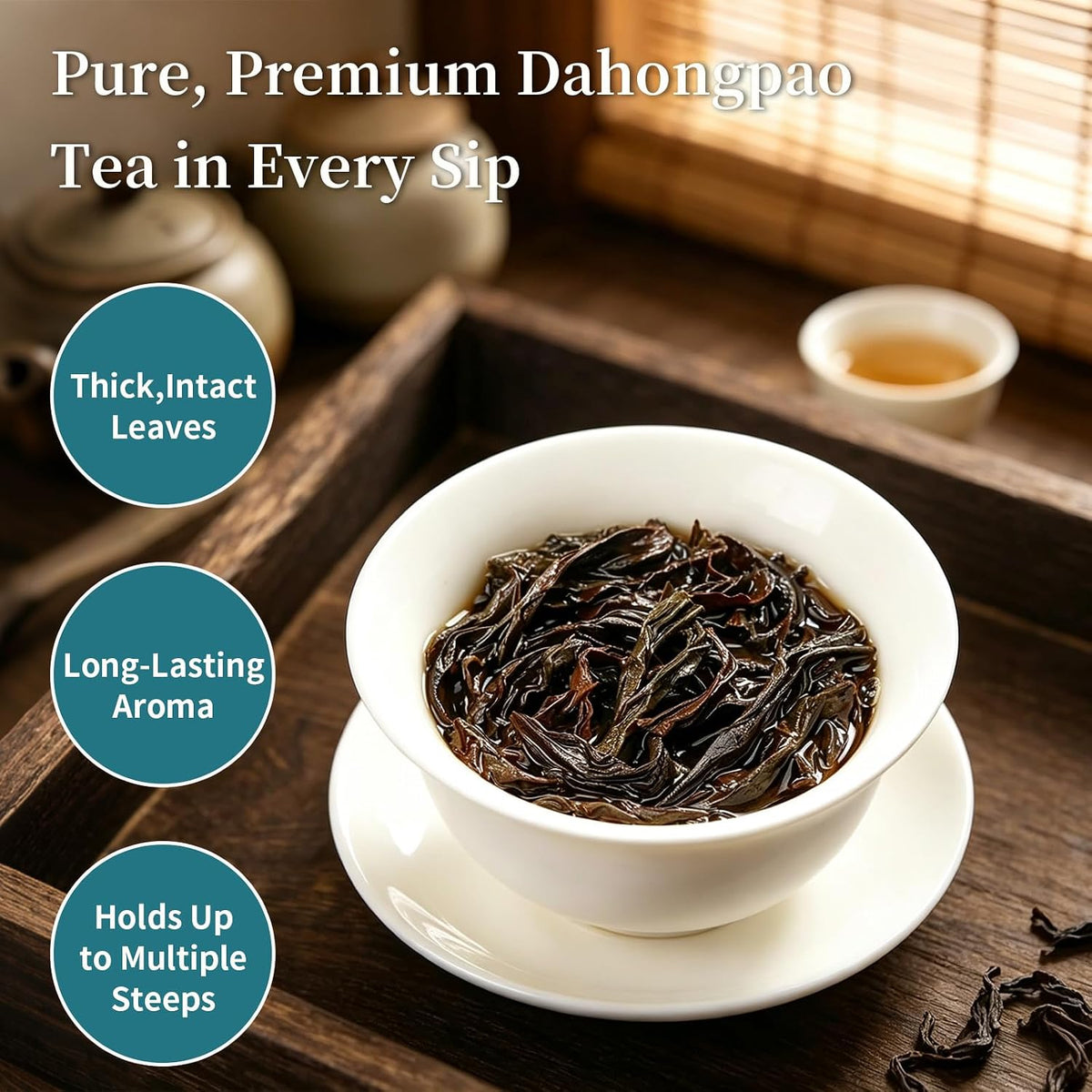XIXICHA Dahongpao Oolong Tea Grade AAA (Super Grade) Floral Dahongpao 4.23oz (120g) China Wuyi Mountain Flower Fragrance Big Red Robe Oolong Tea Natural Loose Leaf Tea Strong fragrance Chinese Tea (150 cups)特级花香大红袍 乌龙茶 中国茶