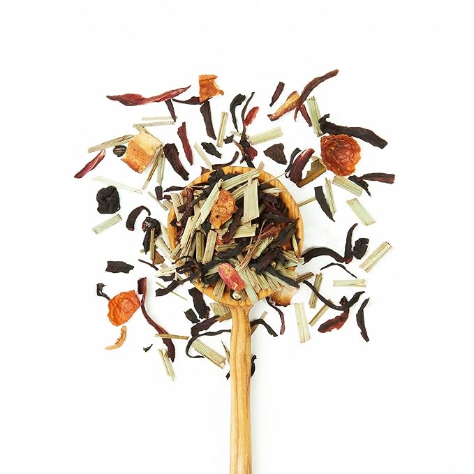 JusTea PURPLE RAIN | Loose Leaf Purple Tea | Recyclable Refill Pouch | 160+ Cups (11.3oz) | Very Low Caffeine | Award-Winning | Fair Trade | Non-GMO