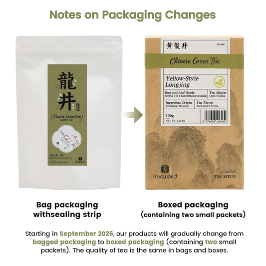 iTeaworld LongJing,Chinese Loose Leaf Green Tea,Dragon Well Tea 3.5oz
