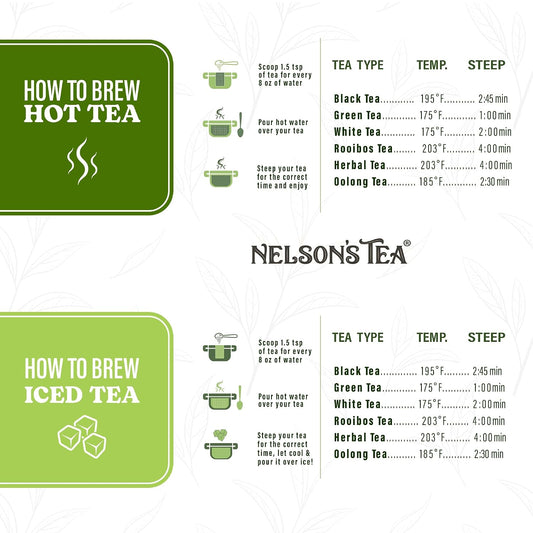 Nelson's Tea Raspberry Chocolate Truffle Leaf Loose Leaf Black Tea, 4 oz | Rooibos • Carob Beans • Hibiscus • Chocolate • Tea • Loose Leaf Tea • Raspberry • Black Tea