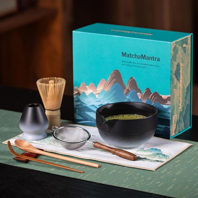 Premium Matcha Ceremony Set – Complete 9-Pcs Ritual Kit – Presented in Luxury Magnetic Gift Box, Per