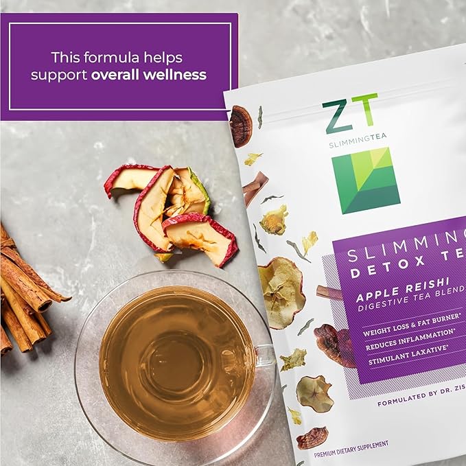Dr. Zisman ZT Wellness Tea - Apple Reishi Herbal Blend - Refreshing Tea for Daily Balance (28 Bags), Crafted for a Vibrant Lifestyle