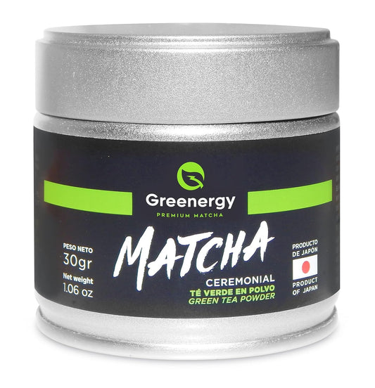 Greenergy Ceremonial Matcha Green Tea Powder, Premium Japanese, 1.06 oz (30g)