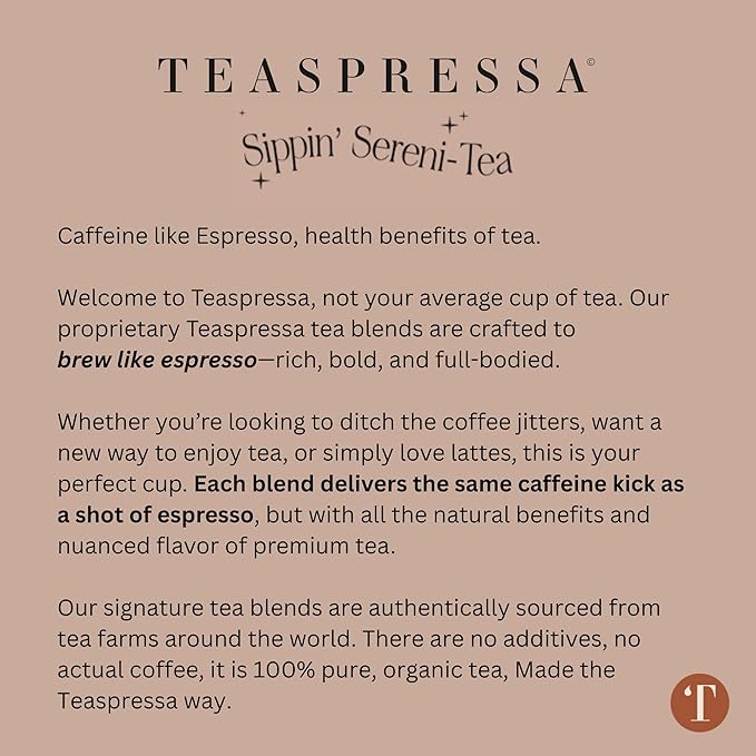 Tea Latte Sampler Kit by Teaspressa – 4 Signature Organic Tea Blends + 4 Luxe Sugar Cubes – Make at Home - Manhattan Black, Earl Grey, Green & Rooibos Tea – Salted Caramel, Vanilla, London Fog & Rose Gourmet Sugar Cubes – Gift Set - Vegan & Gluten-Free
