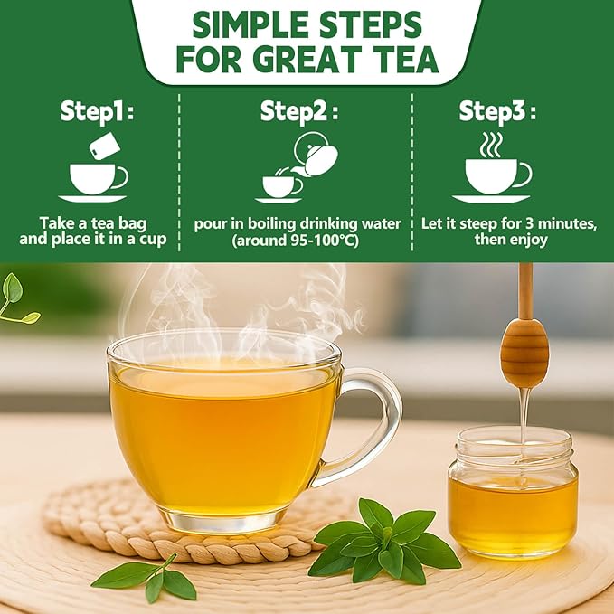 Organic Senna Tea Bags, 50 Teabags, 3g/Bag, Made with 100% Natural Senna Leaves. Helps with Relieve Constipation and Digestion, Caffeine-Free