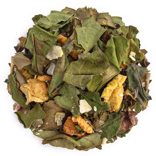 Teabloom Organic White Tea, White Vanilla Nougat Loose Leaf Tea, Sweet and Satisfying with Vanilla and Coconut, USDA Certified Organic and Kosher Certified, 1.41 oz/40 g Canister Makes 35-50 Cups