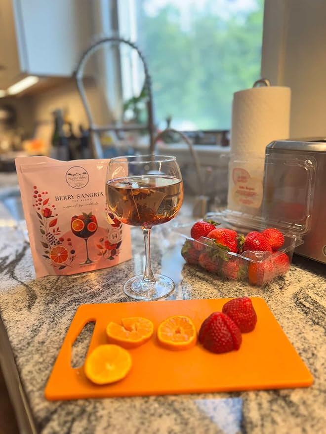 Happy Valley Tea Berry Sangria Tea Blend – Craft Mocktail Inspired, 14 Servings, Hot or Iced