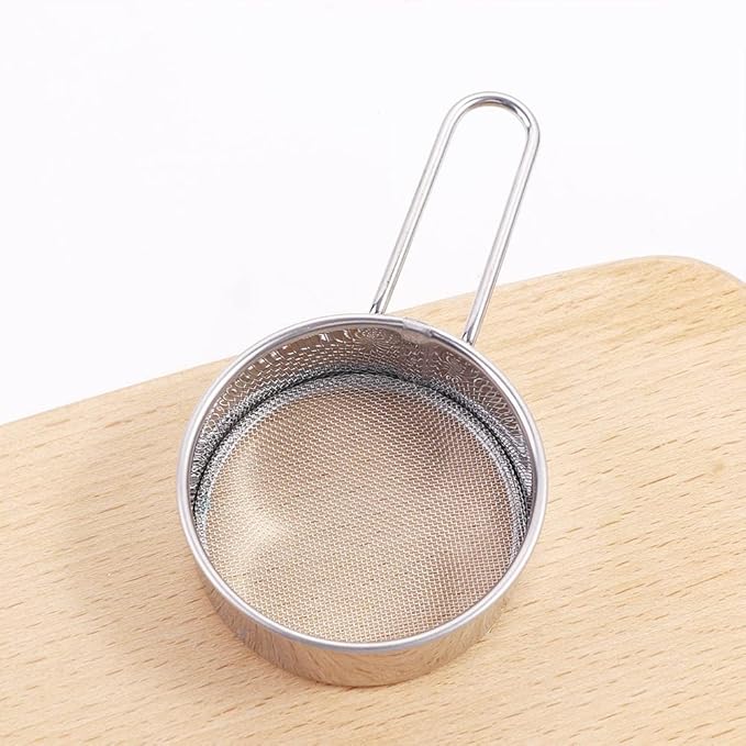 Fine Mesh Strainer for Kitchen, Stainless Steel Food Sifters,Flour Sifter Sugar Cocoa Matcha Powder Flour Colander Hand-held Flour Sieve