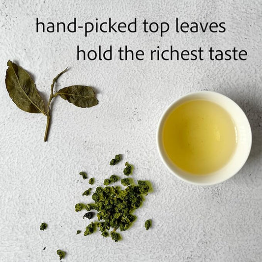 Teacrave, Qilai High Mountain Oolong Tea Loose Leaf 57g (2 OZ) | Taiwan Oolong Tea | Loose Leaf Tea