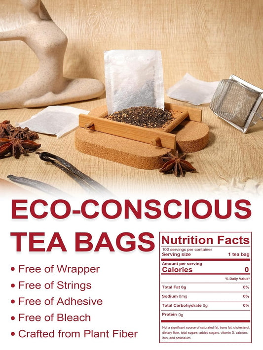 TeeLux Decaf Vanilla Chai Tea Bags, Spiced Black Tea Blend, 100 Count | Smooth Decaffeinated Black Tea with Cinnamon, Ginger, Cardamom & Natural Vanilla Flavor, Enjoy Hot or Iced