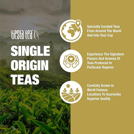 Tiesta Tea - Milk Oolong Tea, Loose Leaf, Single Origin Premium Oolong from China, Pure Unblended Medium-Caffeinated Blend, Makes Hot or Iced & Up to 200 Cups, 16oz Resealable Bulk Pouch