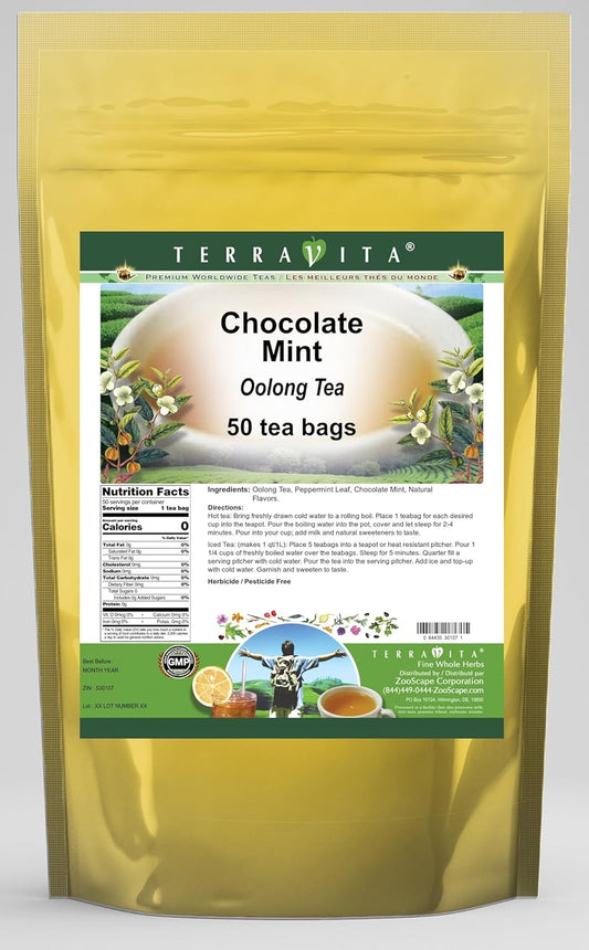 Chocolate Mint Oolong Tea (50 tea bags, ZIN: 530107)