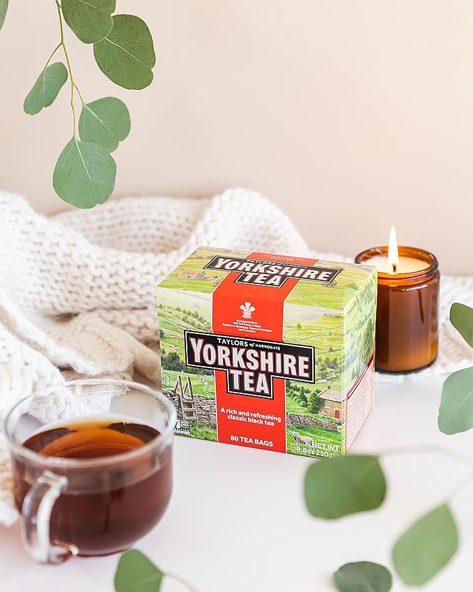 Yorkshire Tea, Black Tea, 80 Teabags, (Pack of 5)