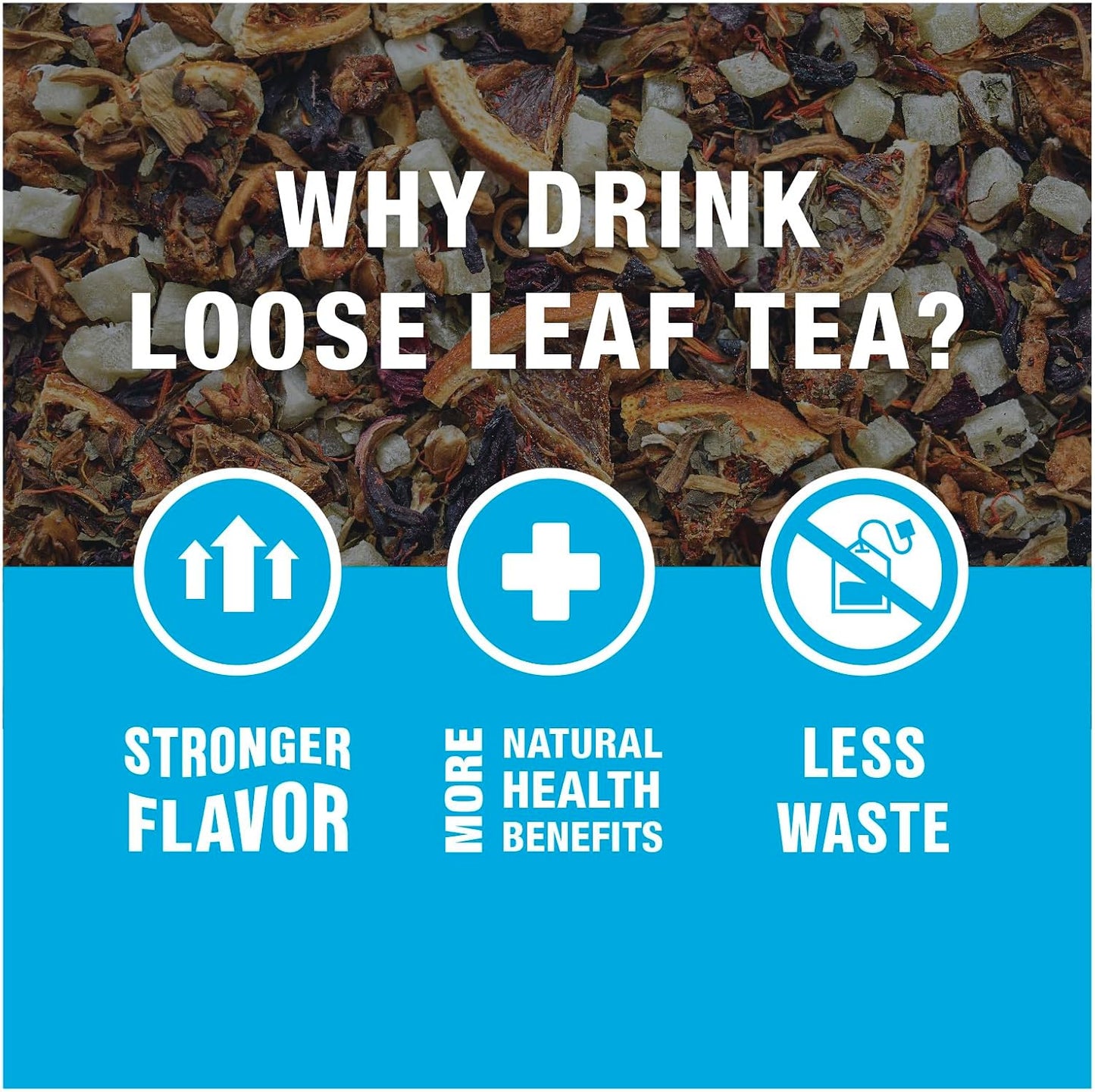 Tiesta Tea - Orange Dream Float Tea, Loose Leaf, Orange Cream Herbal Tea | Premium Caffeine-Free Tea Blend, Make Hot or Iced & Up to 200 Cups, 16 oz Resealable Bulk Pouch