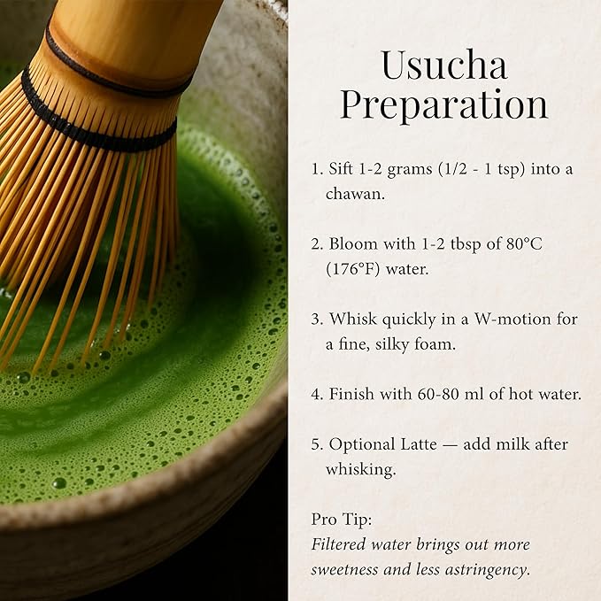 Origin Uji Superior Ceremonial Grade Matcha Powder, Yabukita Single Cultivar, First Harvest, Shade-Grown