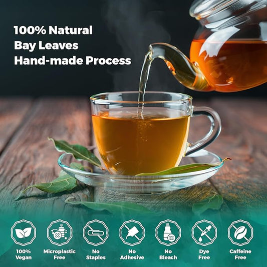 USA Fresh Bay Needle Tea – 100% Pure, Wild-Harvested Herbal Loose Leaf Tea, Refreshing Forest Aroma, Caffeine-Free, Grown and Packed in the USA (35 Leaves)