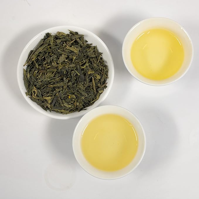 TIAN HU SHAN Sencha Green Tea Loose Leaf, Japanese green tea, 4 Ounce (Pack of 1)