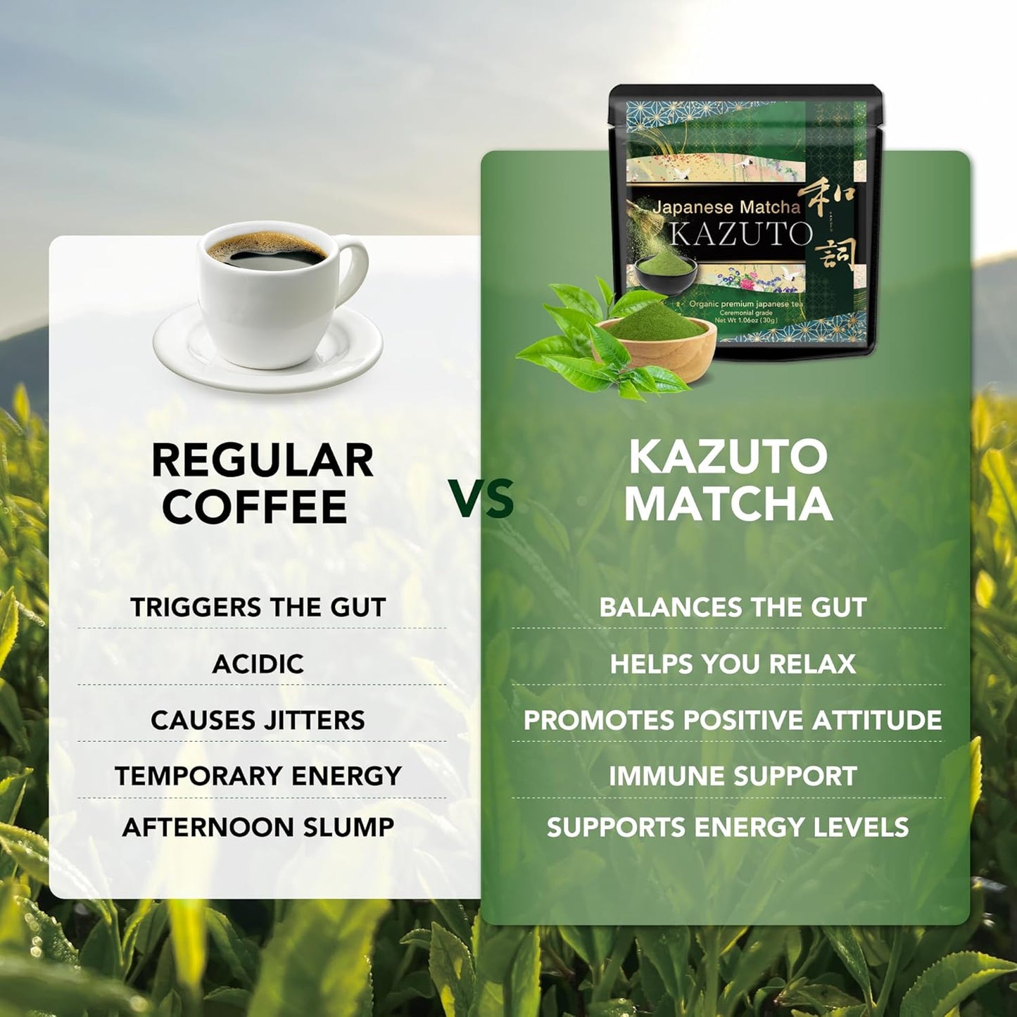 Kazuto Imperial Ceremonial Grade Matcha Green Tea Powder - Premium First Harvest Single Origin USDA Organic Gluten-Free Vegan, 100% Pure Unsweetened No Additives from Shizuoka 1.06oz