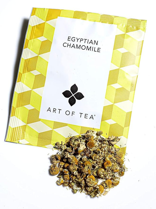 Art of Tea, Organic Egyptian Chamomile Tea Bags (Naturally Caffeine Free), 12 Count Sampler Box