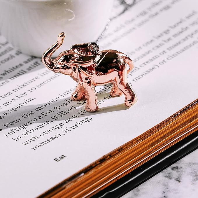 Elephant Tea Infuser Stainless Steel with Rose Gold Charm - Animal Tea Ball Strainer