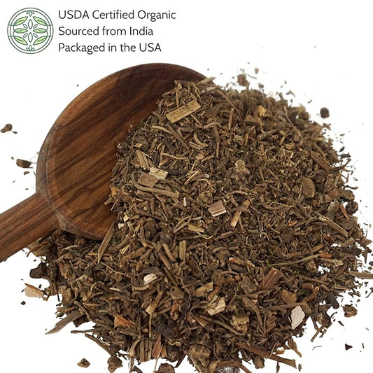 Elanen Naturals Organic Valerian Root 4oz (113g) – USDA Certified, Whole Loose Leaf, Cut & Sifted