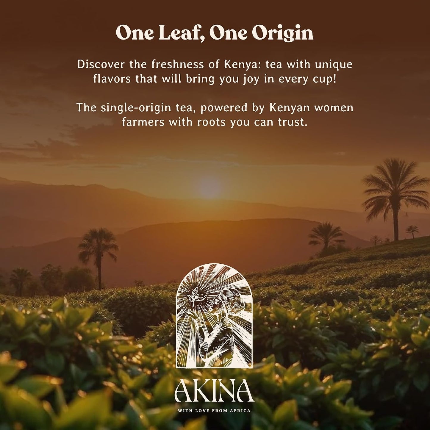 AKINA - Soursop Flavored Black Tea Bags, Individually Wrapped, Specialty String and Tag Kenyan Soursop Tea Bags, Sweet and Tangy with Uplifting Tropical Aroma (Box of 25) (50g)