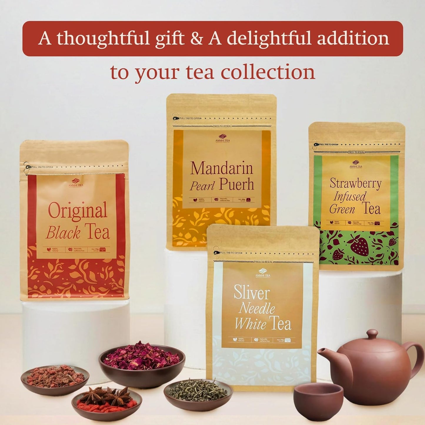 ANNHI TEA Original Black Tea - 24 Individually Wrapped Tea Bags, Loose Leaf, Smooth, Flavourful & Robust with Notes of Honey, Enjoy Hot or Iced, Natural Vietnamese Tea Pack